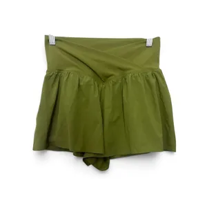 Aerie Offline Real Me Crossover Flowy Shorts Crew Green Active Skort Pocket M thumbnail 5