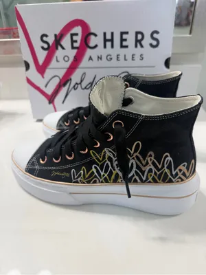 Skechers Cordova Chic Love High-Top Canvas Sneakers thumbnail 3