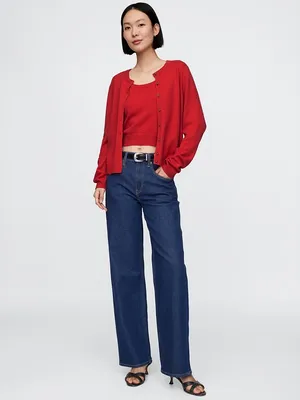 Gap Red Cashsoft Cardigan thumbnail 2