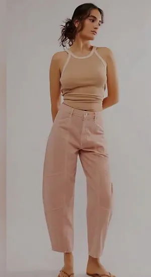 AGOLDE Mara Barrel Jeans in Pink Salt thumbnail 6
