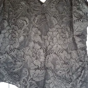 Nine Britton Black Floral Lace Sleeveless V-Neck Festival Whimsigoth Bodysuit thumbnail 10