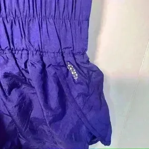 FREE PEOPLE Movement The Way Home Short Electric Colbalt Blue Purple Sz S Active thumbnail 3