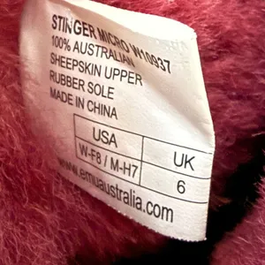 EMU Australia Stinger Micro W10937 Berry Wine Sheepskin Ankle Boots Womens 8 thumbnail 4