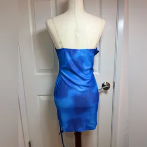 Sister Party Blue Lace-Up‎ Mini Dress thumbnail 6