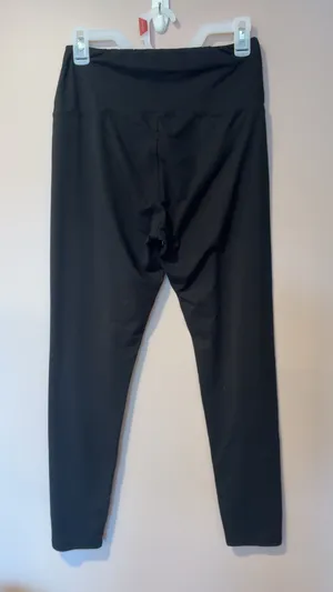 Black High Waisted Leggings Size L thumbnail 2