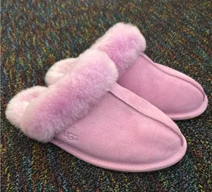 Pink ugg slippers size 8 thumbnail 1