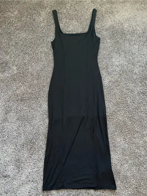 Le Lis Black Square-Neck Tank Midi Dress thumbnail 3