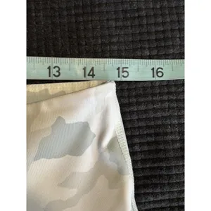 Just Fab Camo Ankle Leggings Size XL High Rise Activewear Pockets Cream/Gray EUC thumbnail 5