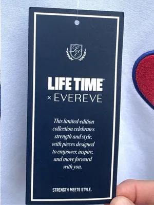 NWT EVEREVE X Lifetime Love Your Life Patch Sweatshirt Size XS thumbnail 4
