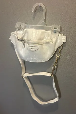 Do & Thinks DX White Croc Embossed Fanny Pack Belt Bag thumbnail 1