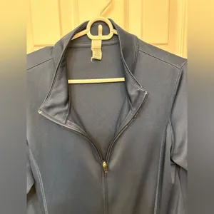 Alo Navy Full Zip Lightweight Long sleeve Jacket thumbnail 3
