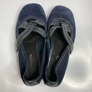 AEROSOLES butterscotch‎ flats navy blue leather size 8.5 thumbnail 7