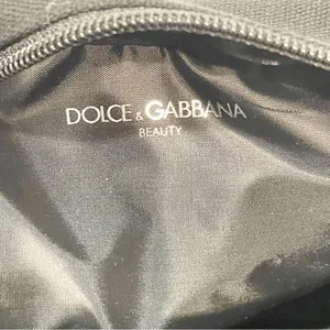 Dolce & Gabbana Beauty Black Canvas Full Zip Beauty‎ Pouch thumbnail 3