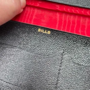 Vintage Renwick Morro Calf leather wallet. Black thumbnail 8