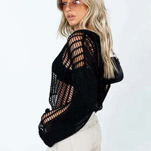 Princess Polly The Kennedy Sweater Black thumbnail 2