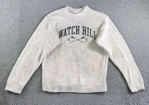 Austins Inc‎ Watch Hill RI Terry Cloth Sweatshirt Women Small Oversized Graphic thumbnail 1