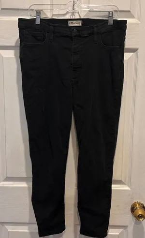 Madewell Roadtripper‎ Faded Black Skinny Jeans Women Size 32 Grunge Whimsigoth thumbnail 1