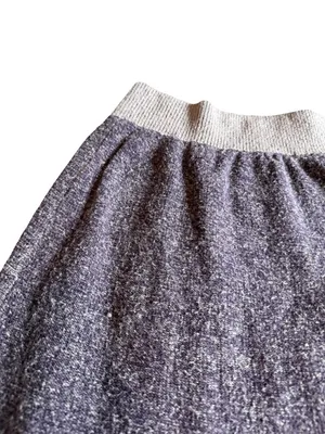 Moth Anthropologie Cotton Wool Blend Maxi Skirt Pull-On Purple Stretch Sz Small thumbnail 2
