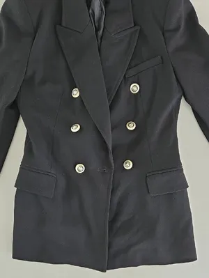 NWOT! Rare Zara Black Double-Breasted Blazer with Gold Buttons Size XS thumbnail 6