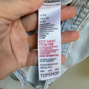 Topshop MOTO Soft Washed 100%Cotton Light Blue Denim Shirt thumbnail 7