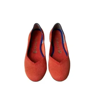 Rothy's Persimmon Marina Stripe Retired Women’s Round Toe Flats SZ 7.5 thumbnail 2