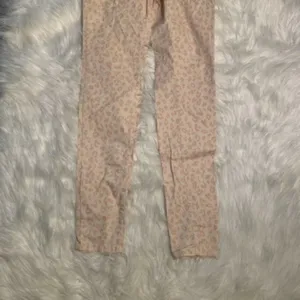 H&M Women's Size 6 Skinny Jeans Light Pink Animal Print Cheetah‎ Print Cotton thumbnail 4