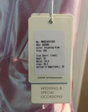 NWT Stacee’s Pink Satin Strapless Corset Bodycon Mini Dress thumbnail 3