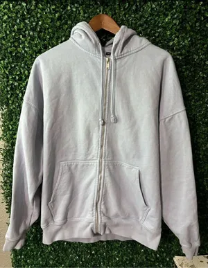 Brandy Melville Steel Blue Oversized Thick Jacket Size Small thumbnail 1
