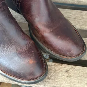 Born Poly Tall Heeled Distressed‎ Riding Boots 7.5 thumbnail 6