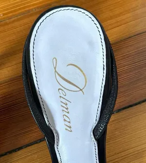 Delman Laci Slingbacks Black Leather Size 9 thumbnail 4