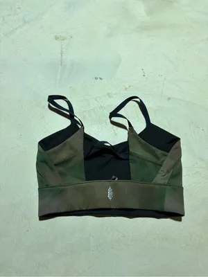 Free people movement FP Green Black reversible sports bra medium thumbnail 4