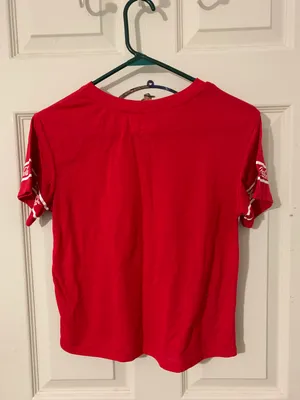 Cropped Tee Shirt Red Size M thumbnail 2