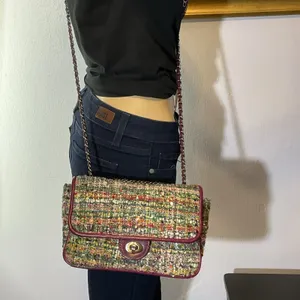 Patricia Nash Lorenza Flap Mauve Plaid & Leather Crossbody/Shoulder Bag‎ thumbnail 7