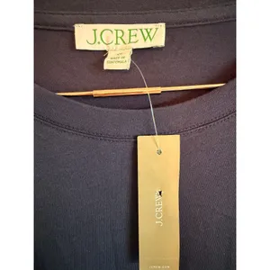 J.Crew Dress‎ Womens XS Navy Blue Tiered Mini Flutter Sleeve Cotton BP879 NEW thumbnail 3