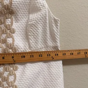 Lilly Pulitzer Shift Dress Resort White Size‎ 0 Seersucker Preppy Cruise- FLAWED thumbnail 13