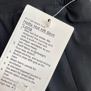 Lululemon Womens Size 2 Hotty Hot High‎ Rise Skirt Skort Long Black Athletic New thumbnail 4