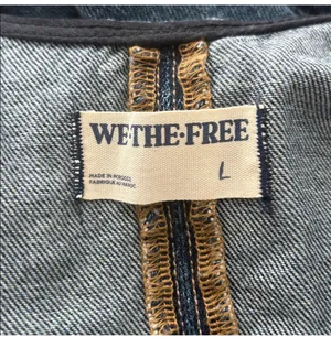 We The Free Denim Jumpsuit Size L Msrp $98.00 Nwt thumbnail 7