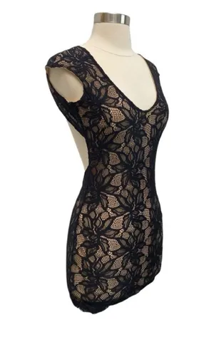 Revolve Lovers And Friends Lace Mini Dress With Open Back Size XS thumbnail 6
