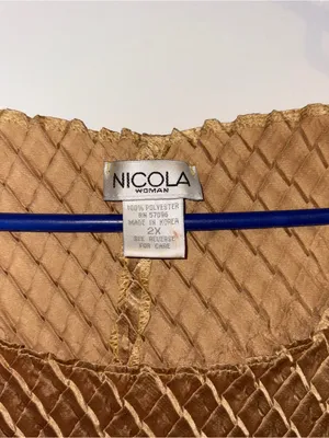 NICOLA Quilted Sleeveless Tank in Bronze-Gold thumbnail 2