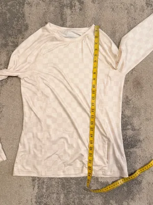 Hurley Long-Sleeve Checker Performance Top — Cream thumbnail 6