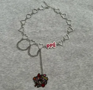 The Powerpuff Girls Choker Heart Chain Necklace thumbnail 7