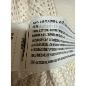 Abercrombie & Fitch Cream Open Knit Long Sleeve Open Cardigan Sweater Top Size S thumbnail 4