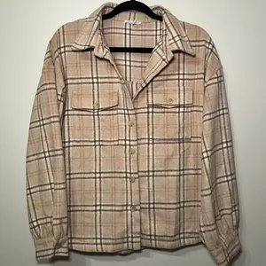 &merci Plaid Shacket thumbnail 1
