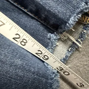 7 For All Mankind Standard Jeans Womens 31 Blue Straight Denim Stretch Raw Hem thumbnail 10