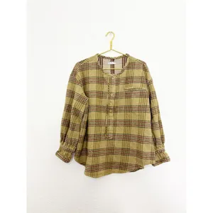 Free People We The Free Perfect In Plaid Pullover Blouse Top Shirt Size Small thumbnail 4