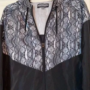 Viscosity animal print black‎ jacket L Black Size L thumbnail 2