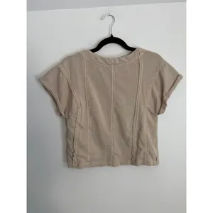 Pilcro Short Sleeve Seamed Sweatshirt size small thumbnail 3