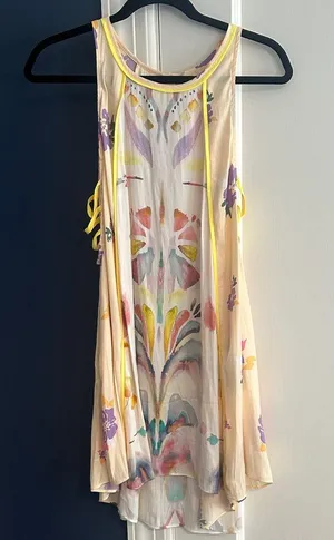 Free People Ivory Dress M medium pockets beautiful NWT $128 thumbnail 4