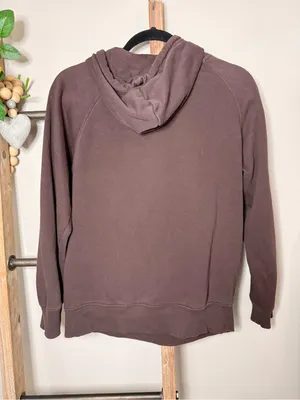 The North Face Brown Logo Hoodie Sweatshirt Size Small thumbnail 4