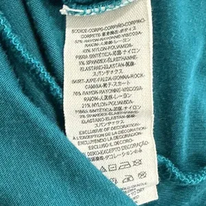 Free People Miss Me Teal Green Lace Sweetheart Embroidered A Line Mini Dress S thumbnail 5